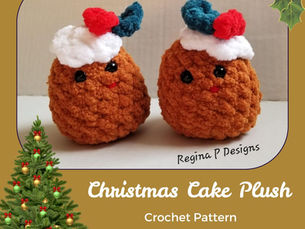 Christmas Cake Plush Crochet Pattern
