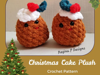 Christmas Cake Plush Crochet Pattern