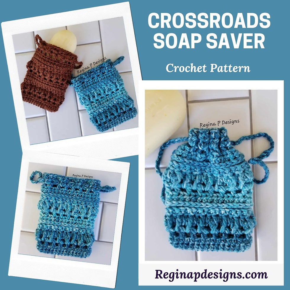 Crossroads Soap Saver crochet pattern from Regina P Desings