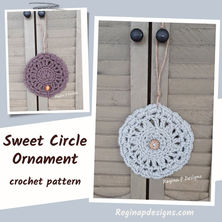 Sweet Circle Ornament Crochet Pattern