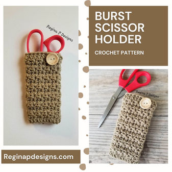 Burst Scissor Holder Crochet Pattern
