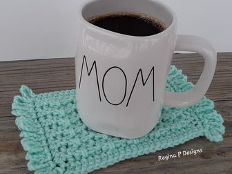 Barbed Stitch Mug Rug Pattern