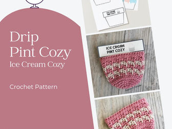 Drip Pint Cozy Crochet Pattern
