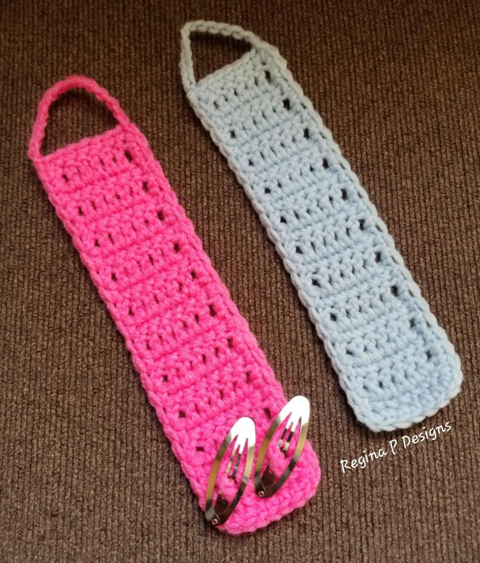 Hair Clip Organizer Crochet Pattern from Regina P Designs