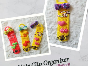 Hair Clip Organizer Crochet Pattern