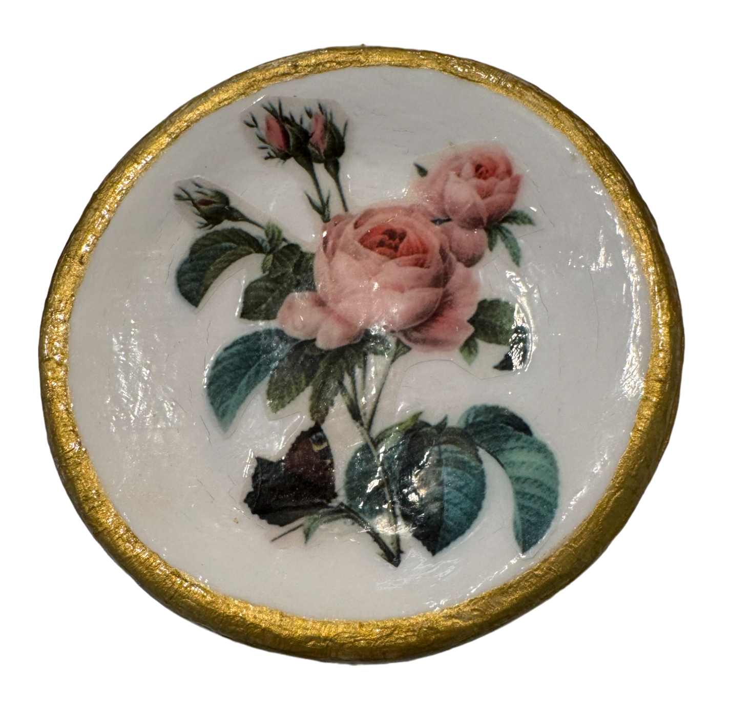 Pink Roses with Butterfly