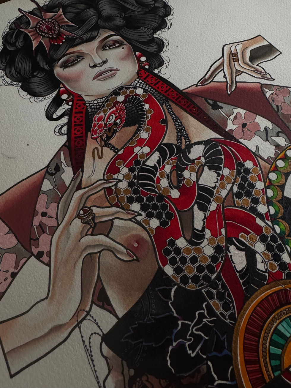 watercolor painted lgbt art from miami artist Ricky Schenk