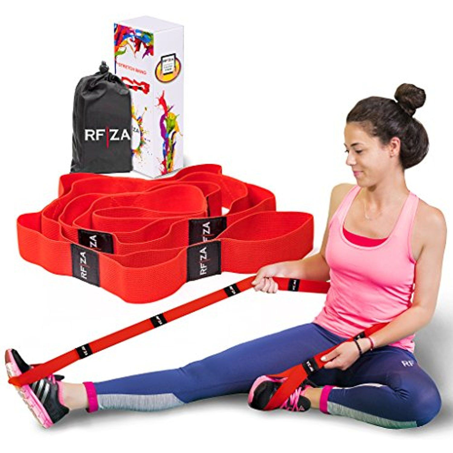 Yoga/Sports Stretching Strap with Loops