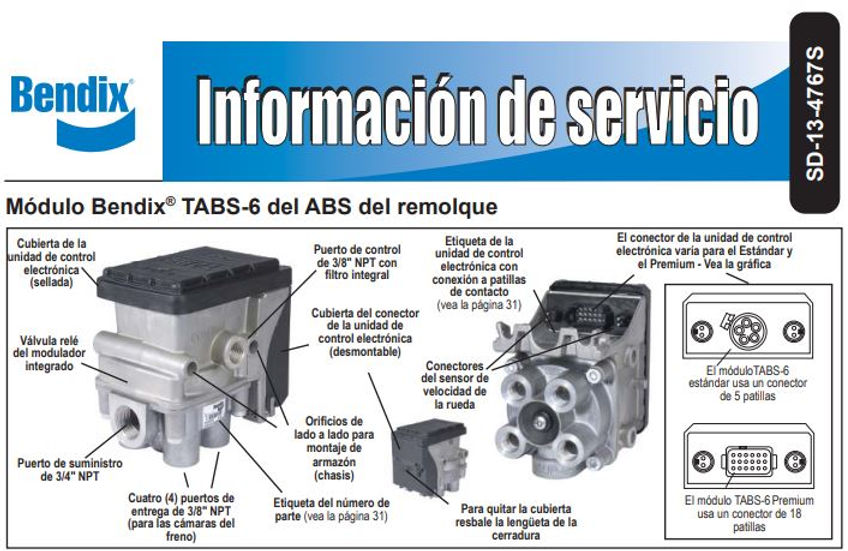 Informacion de servicio Bendix