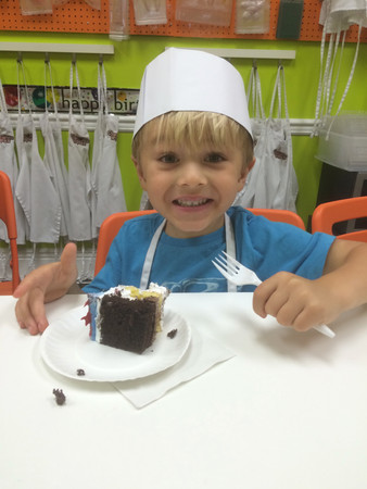 Caden at a Birthday party