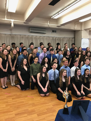 The Roger Rees awards students pose for