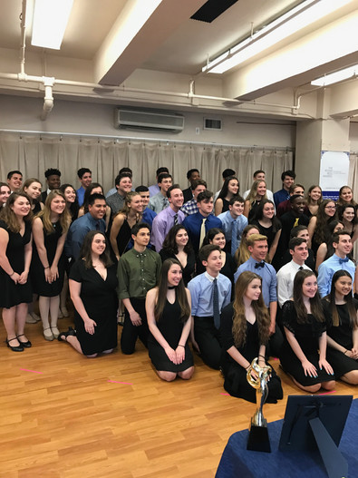 The Roger Rees awards students pose for