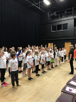 The Camp Broadway kids doing their thing