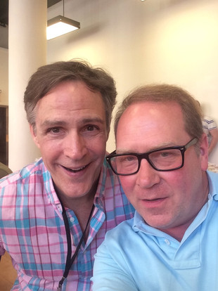 Howard McGillin and me on tour with Pete