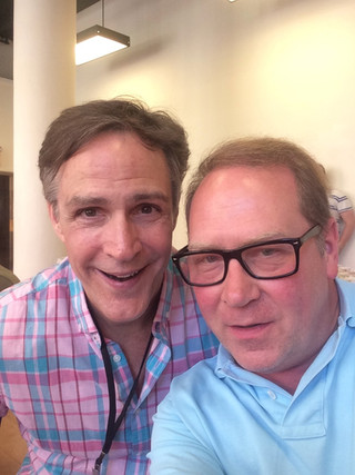 Howard McGillin and me on tour with Pete