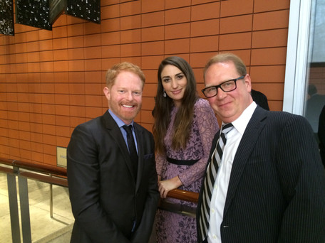 Oy ya know just hangin' as one does with Sara Bareilles and Jesse Tyler Ferguson backstage before we went on