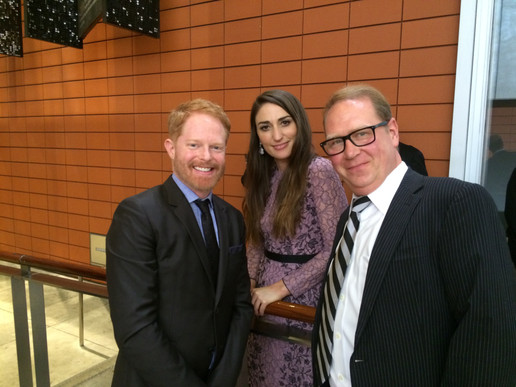 Oy ya know just hangin' as one does with Sara Bareilles and Jesse Tyler Ferguson backstage before we went on