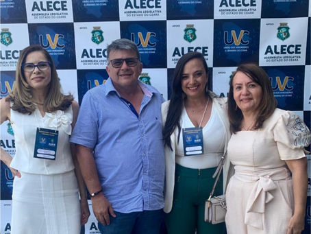Fortaleza: Vereadores de Jucás participam de encontro estadual de vereadores e vereadoras do Ceará