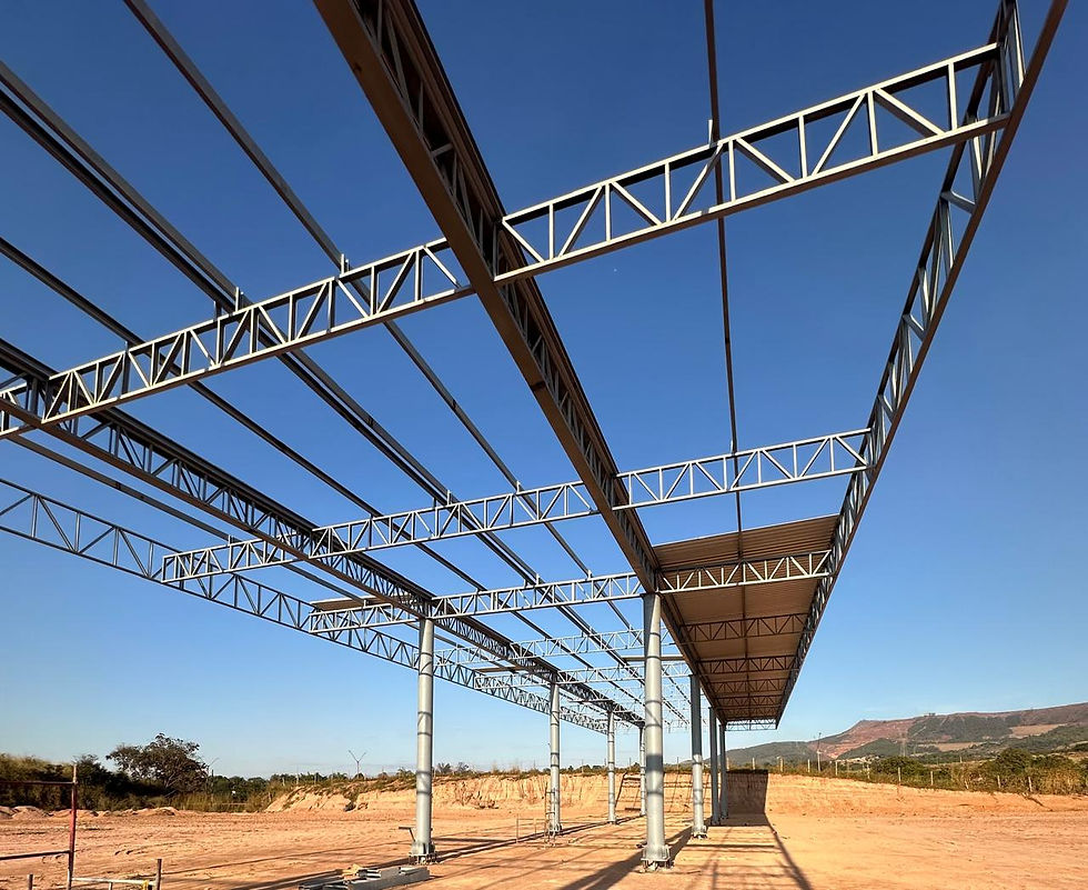 Miniatura: Posto de Gasolina em Estrutura Metálica