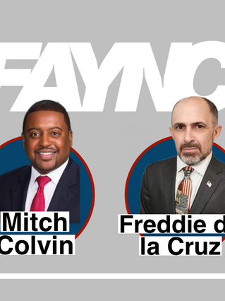 The Face Off For Mayor: Colvin & De la Cruz.