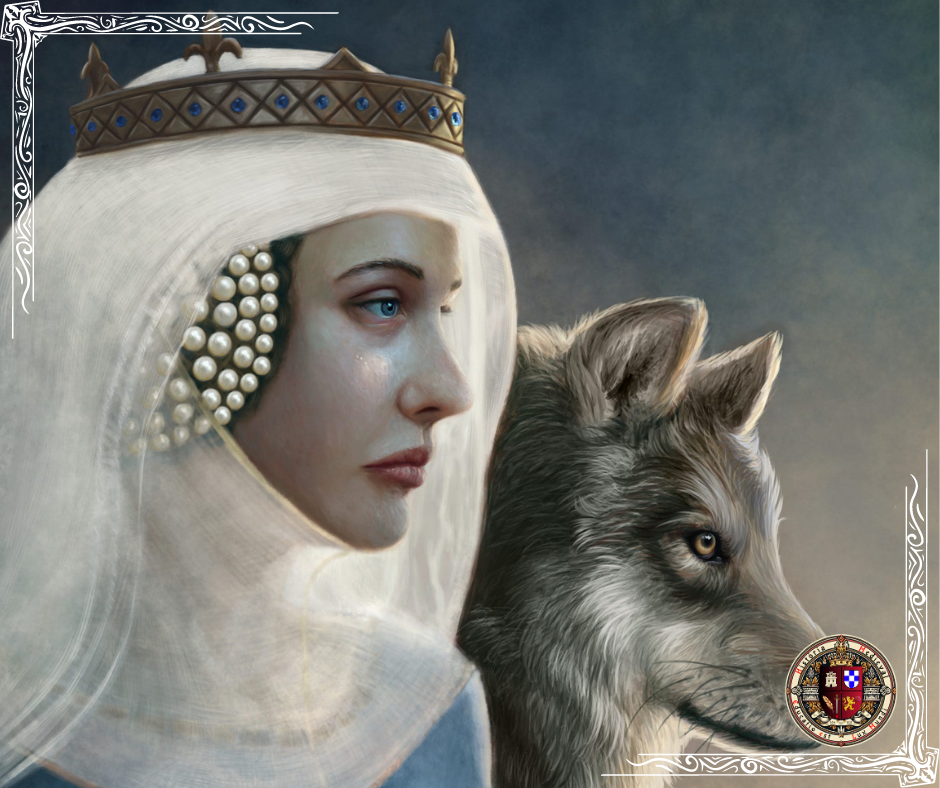 Isabella, a "Loba" da França Retrato histórico baseado em fontes contemporâneas. por Martin Woods