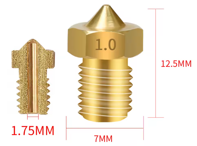 الصورة المصغرة: FDM 3D Printer Nozzle E3D V6 1.75mm