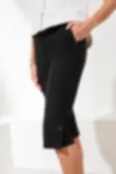 Tribal black crop pant