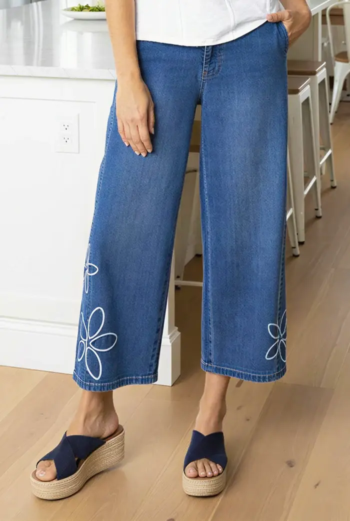 habitat flower jean