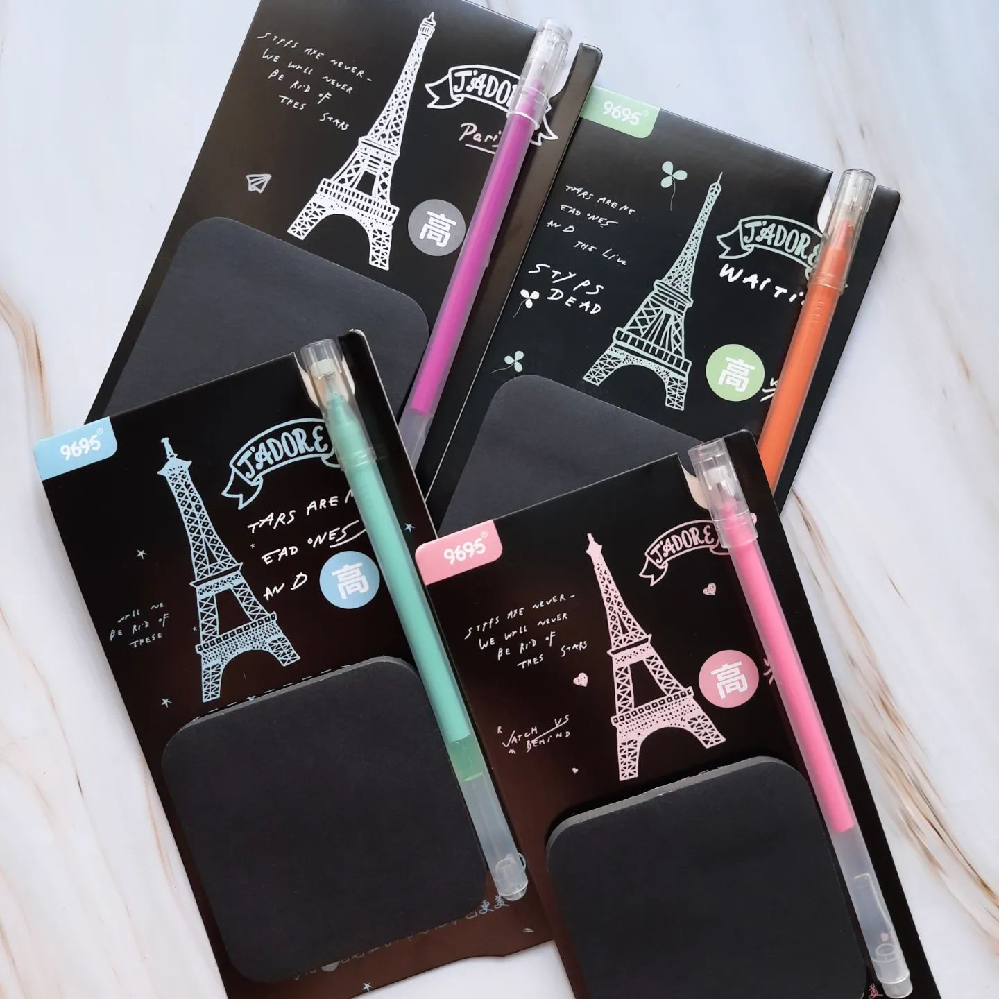 Black Sticky Note with Pen