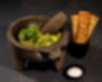 Guacamole med kex och salt