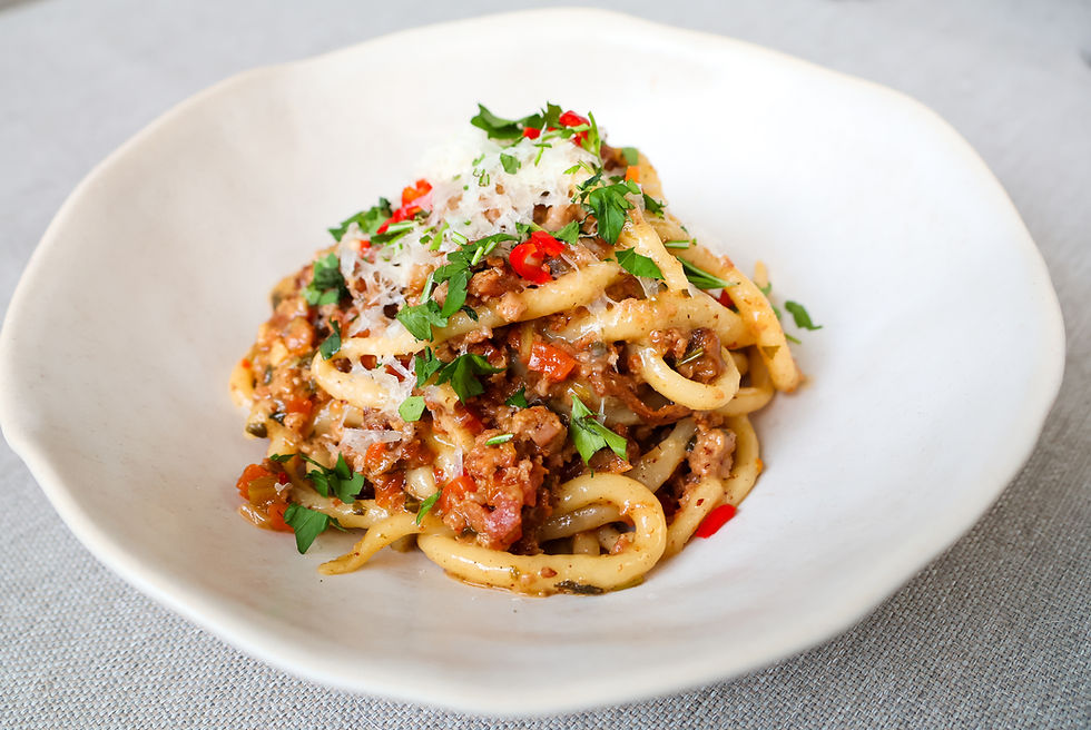 Apelsin och kycklingpasta