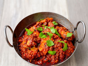 Indisk kyckling i paprikasås