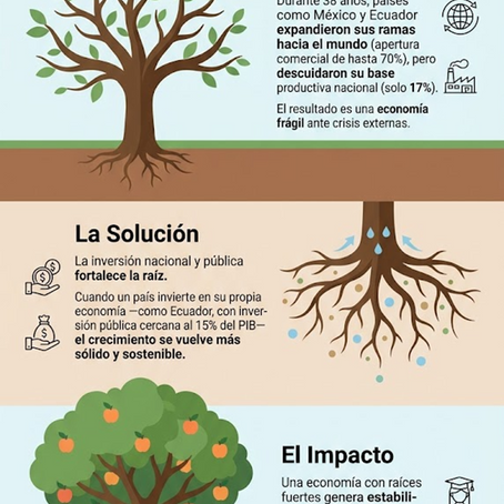 ¿Por qué nuestra economía necesita raíces fuertes? Una mirada al desarrollo en México y Ecuador