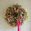 Thumbnail: Bohemian Summer Everlasting Wreath with pink and lilac hydrangea petals