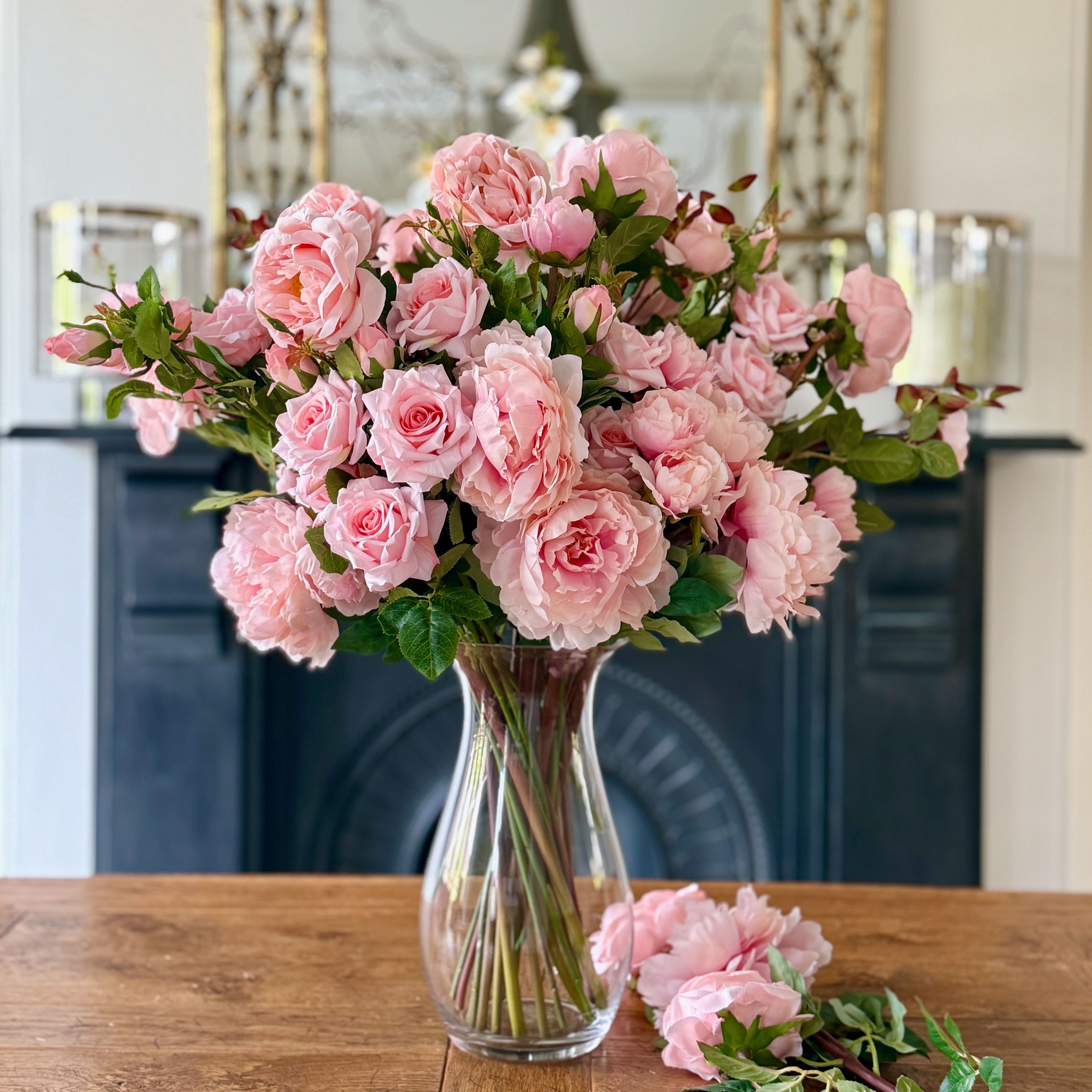 faux soft pink peony