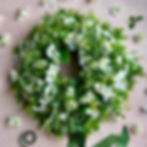 Thumbnail: Luxury white summer wreath with orchids and wild greenery by Whispering Lily