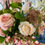 Thumbnail: Faux Soft Pink & Cream Rose & Hydrangea Arrangement