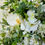 Thumbnail: Artificial door wreath with white orchids and white pansies