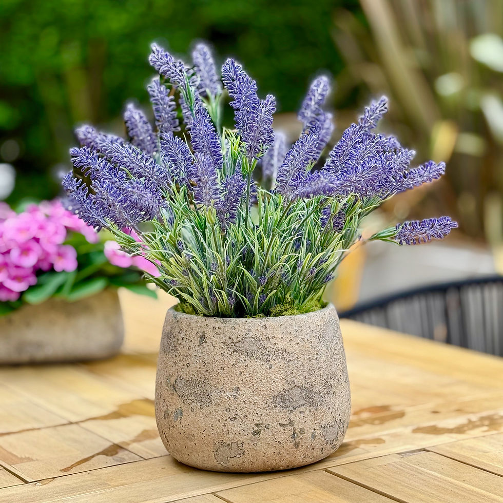 Potted Faux Lavender