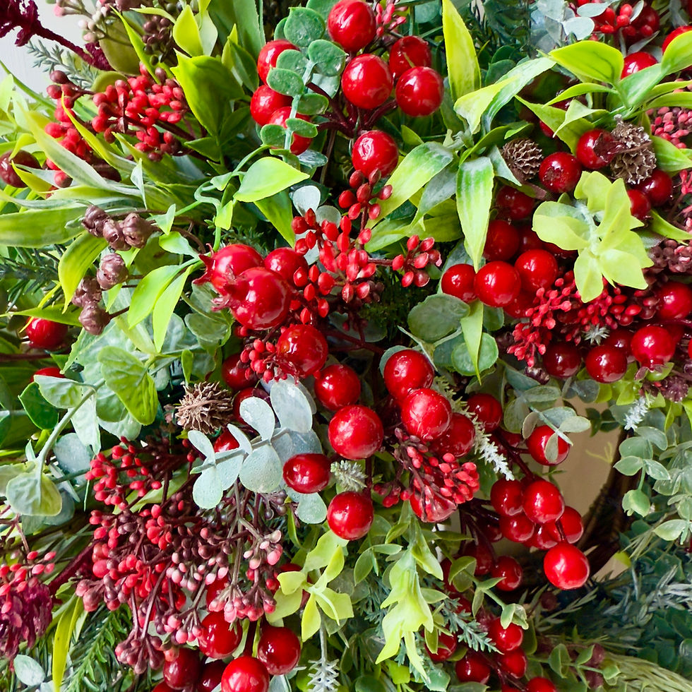 Thumbnail: Scarlett  Winterberry Everlasting Christmas Wreath