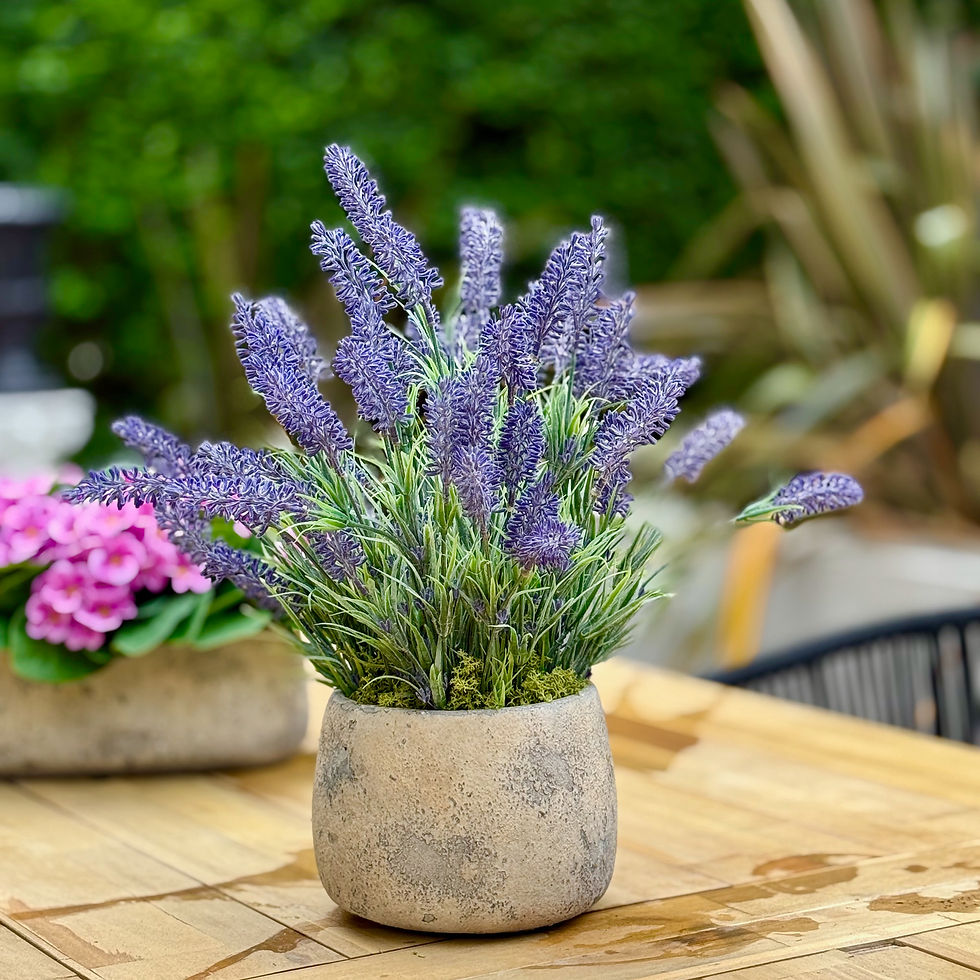 Potted Faux Lavender