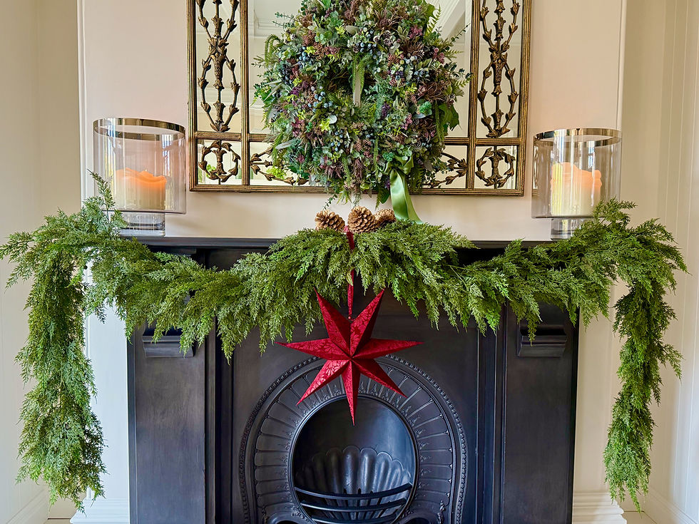 Velvet Paper Star Decoration - Burgundy