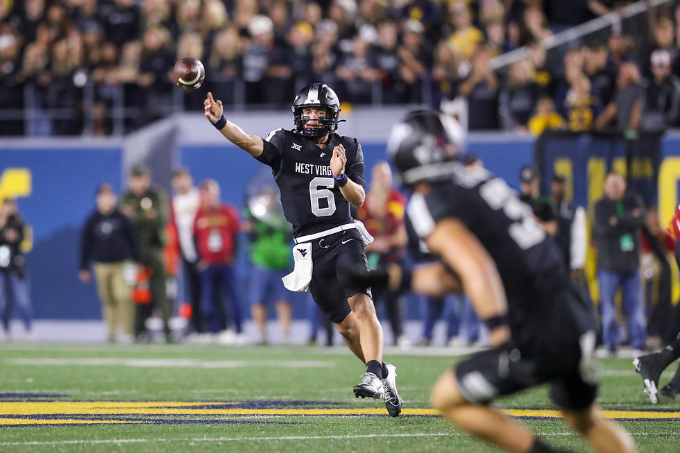 Quarterback Garrett Greene West Virginia