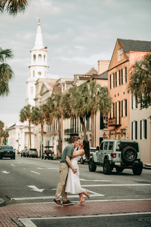 Charleston South Carolina Engagement Locations for Photos Rainbow Row