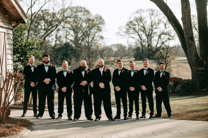 December Wedding Photographed by Kari Bendig Photography at The Wedding Barn at L'Horne in Byron Georgia