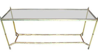 DIY Decor: How To Wine Distress Brass Furniture [Vintage Table]