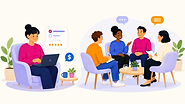 People taking part in a paid market research focus group in the UK