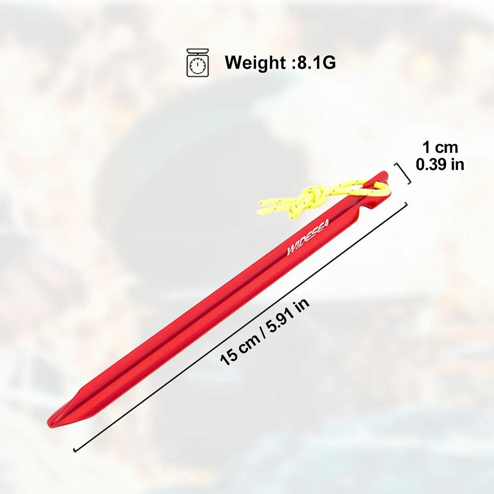 Thumbnail: Widesea Camping 4pc/set Tent Pegs Stakes Nails for Hard Snow Floor Outdoor Acces