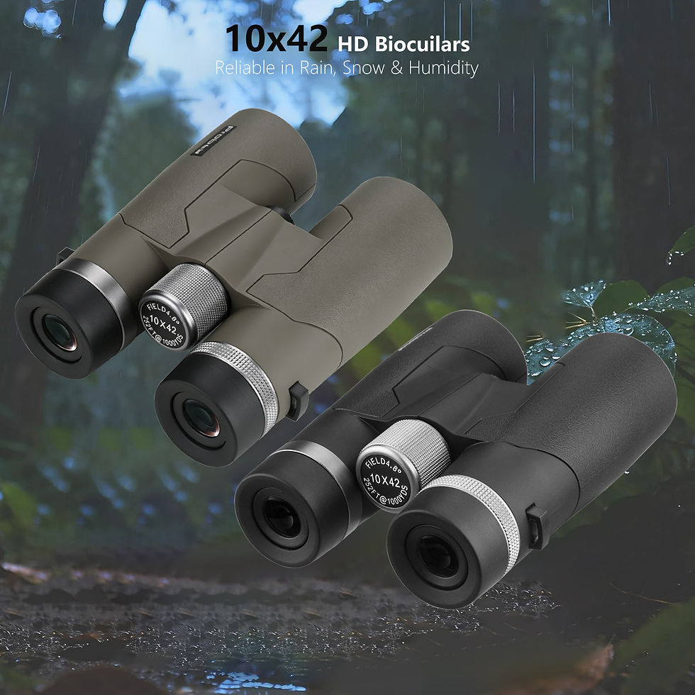 Thumbnail: 10x42 HD Professional Binoculars BAK4 Prism Lens Binoculars for Birdwatching Hun