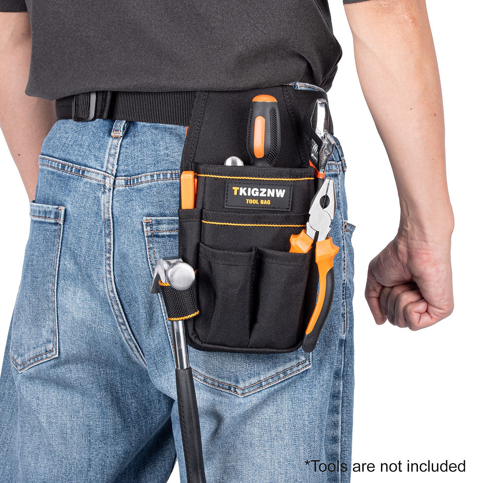 Thumbnail: TKIGZNW Pocket Tool Pouch，6-Pouches and 9 Screwdriver Loops Construction, Heav